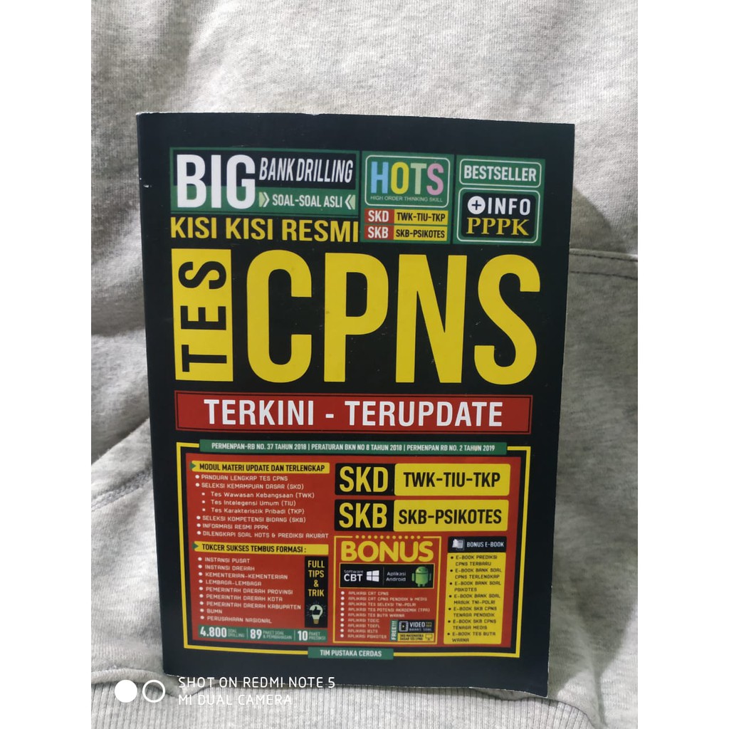 Buku Cpns 2019 2020 Big Drilling Kisi Kisi Resmi Tes Cpns Terkini Dan Terupdate Shopee Indonesia