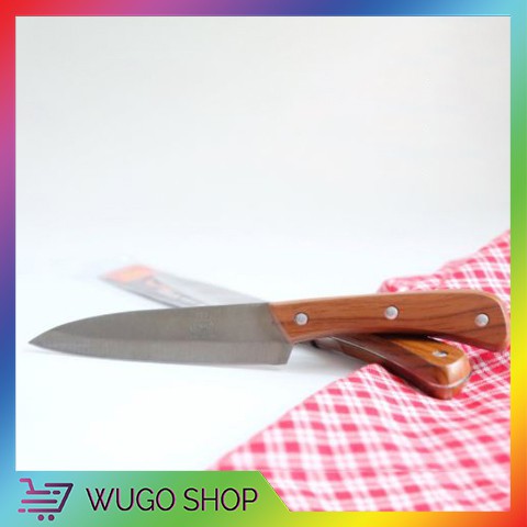 Pisau Set Isi 2 Kayu Stainless Steel 5 Inch / Kitchen Knife