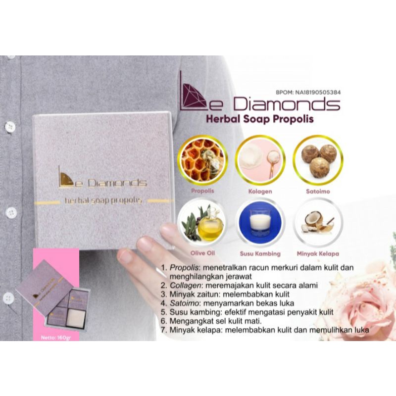 LE DIAMONDS HERBAL SOAP PROPOLIS