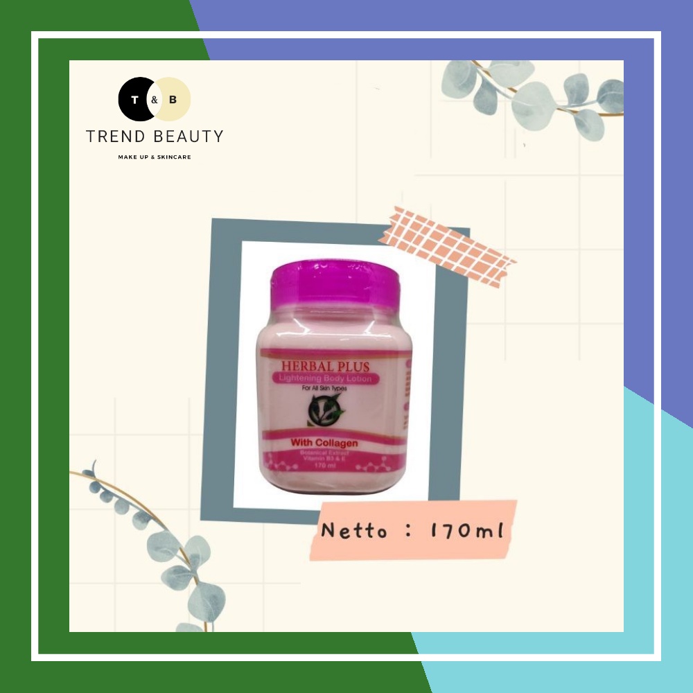 Jual Herbal Plus Lightening Body Lotion with Collagen 170ml Indonesia