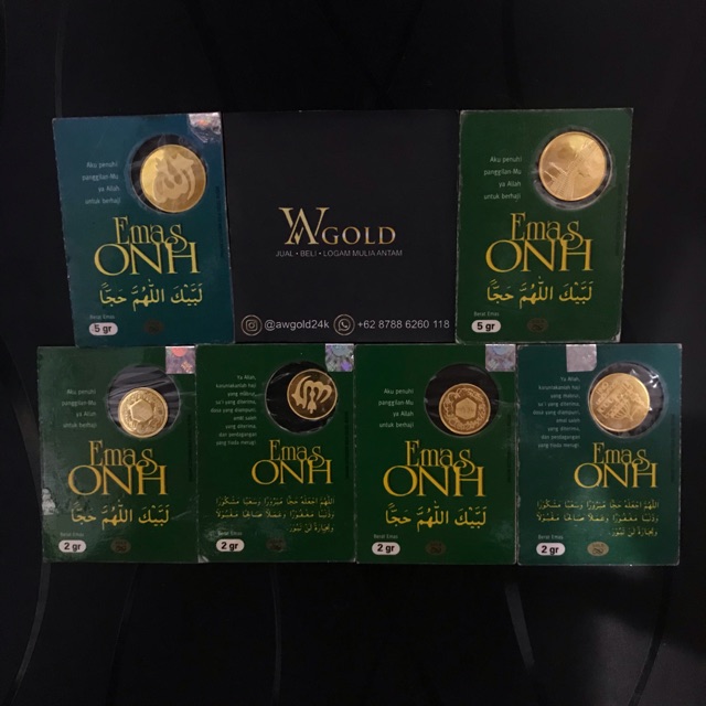 Emas ONH Logam Mulia Koin Bulat 2 5 Gram Ongkos Naik Haji Bukan Antam