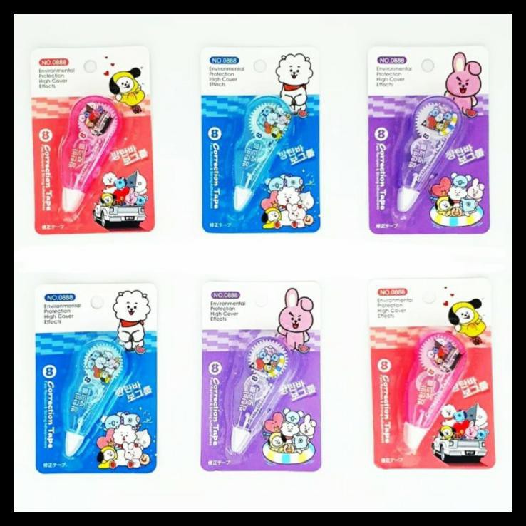 

Typex Bts - Tipex Kertas Bt21 - Pernak Pernik Bts - Alat Tulis Bts