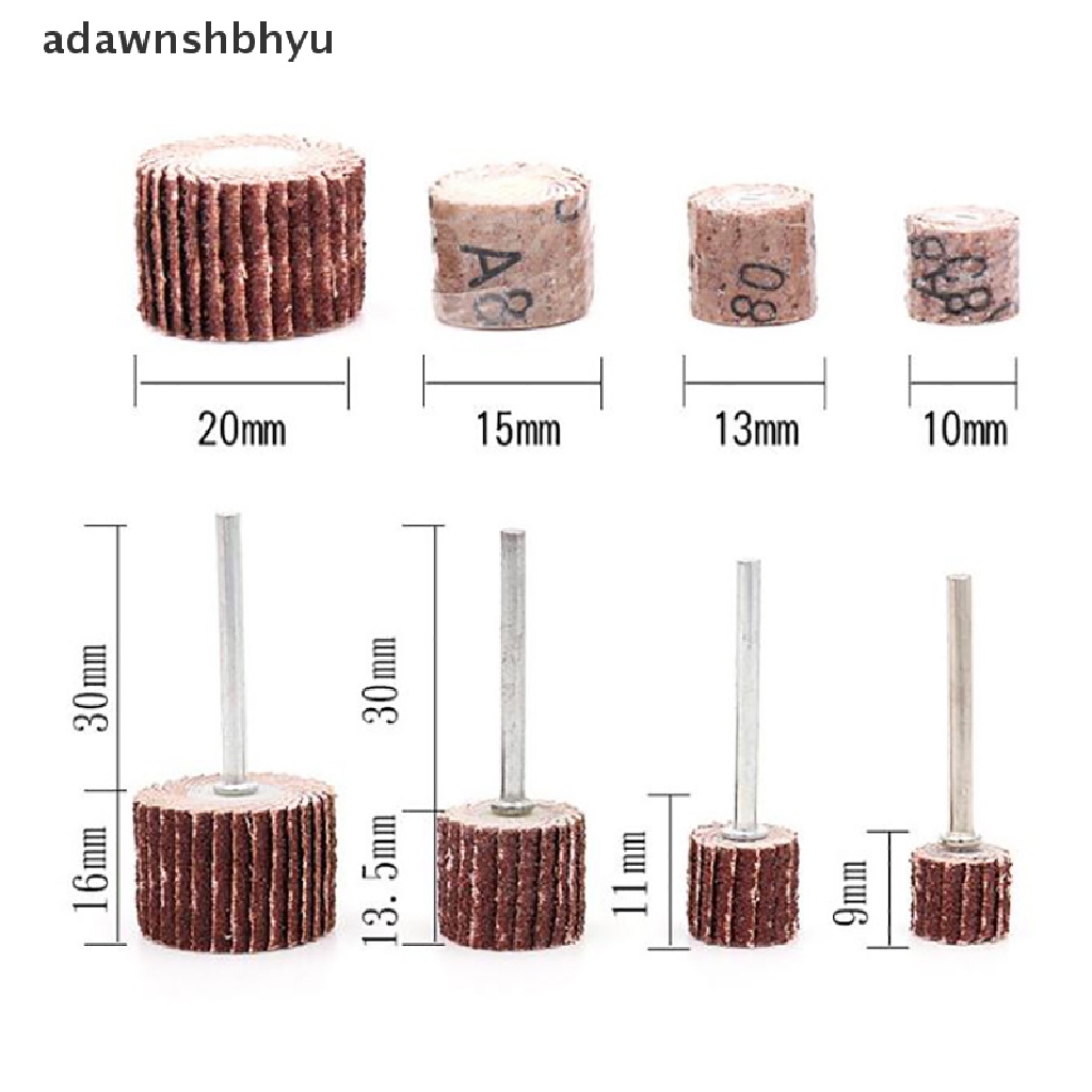 Adawnshbhyu 10pcs +1 Sanding Flap Disc Gerinda Flap Wheels Brush Sand Untuk Abrasive Grinder