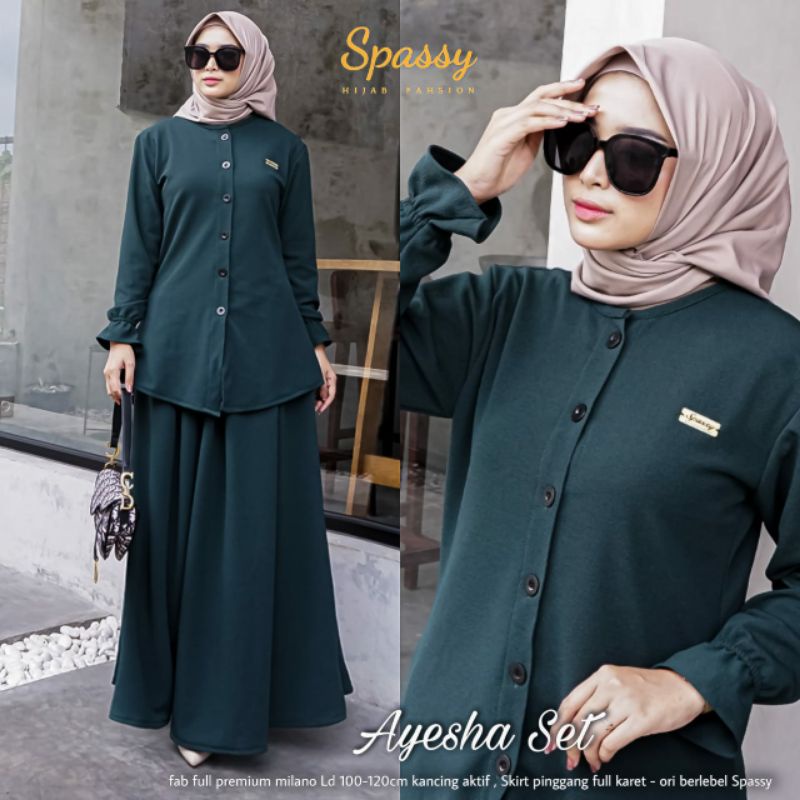 Gamis Muslimah Pakaian Wanita Pakaian Wanita Muslimah Pakaian Kekinian Dress Spassy
