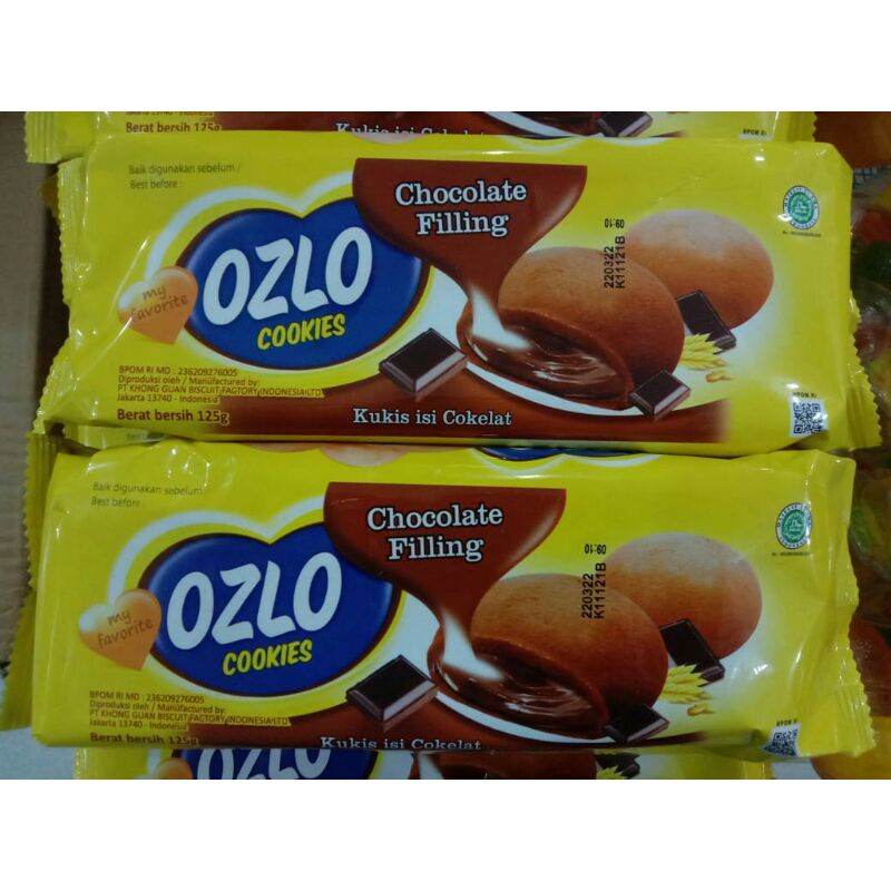 

OZLO COOKIES CHOCOLATE FILLING 125G