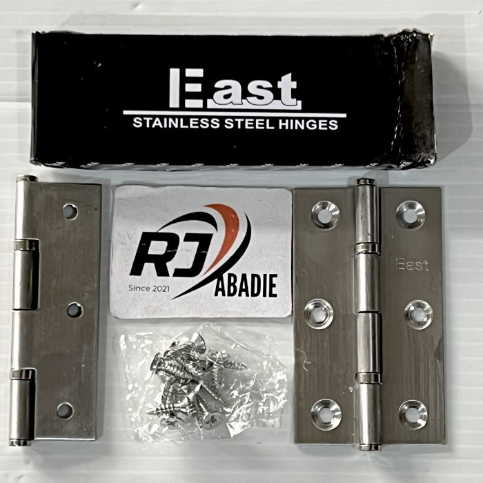 Engsel Plat Tipis Jendela Lemari Bearing Stainless EAST 2&quot; 2.5&quot; 3&quot;