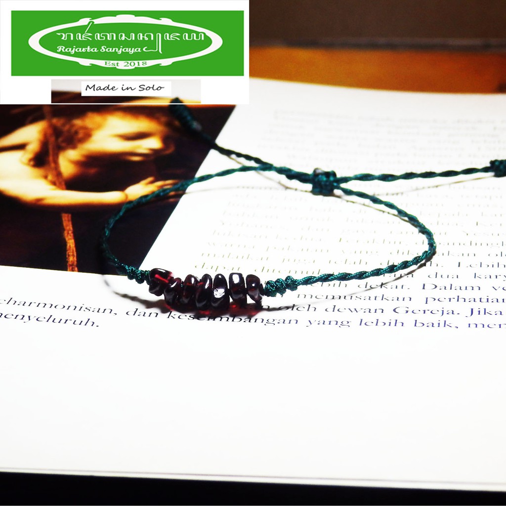 SALE 9.9 Gelang Garnet Divination Wish Bracelet