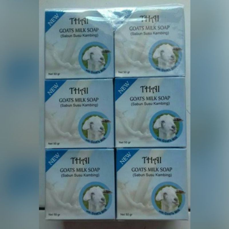 THAI GOATS MILK BRIGHTENING SOAP SABUN BERAS SUSU KAMBING PEMUTIH BADAN