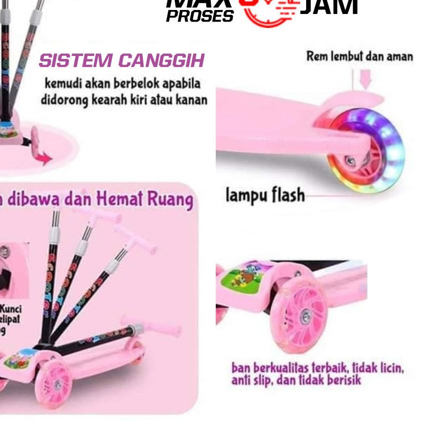 READY  SKUTER LIPAT ANAK / SKUTER ANAK / SKUTER OTOPET ANAK / SCUTER OTOPED RODA 3 / SKUTER RODA 3