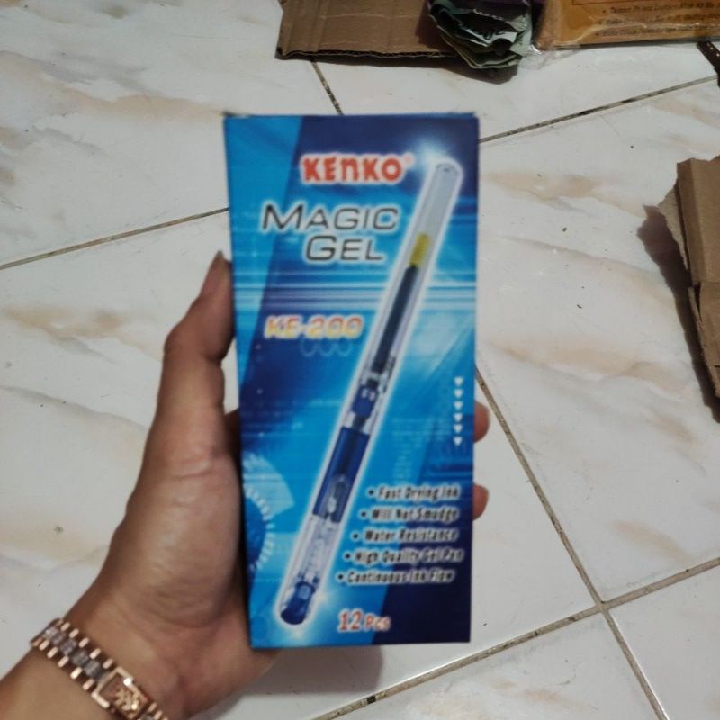 

bollpoint gel kenko ke-200 blue ketebalan 0.5mm