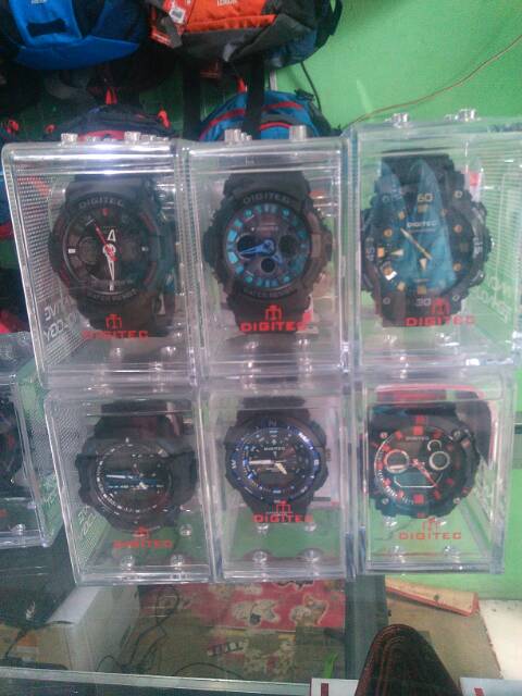 Jam tangan digitec double time anti air