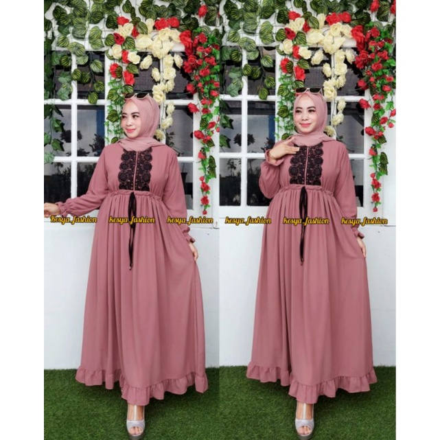 GAMIS AYUNDA || GAMIS SERUTY BABY DOLL//GAMIS RENDA SERUTY MEWAH ELEGAN