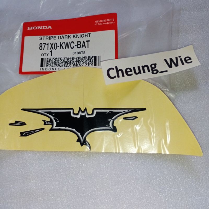 871X0KWCBAT Stiker logo CS1 Batman DARK KNIGHT 1pcs ori AHM