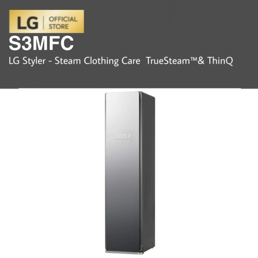 LG S3MFC Styler - Steam Clothing Care TrueSteam ThinQ WiFi