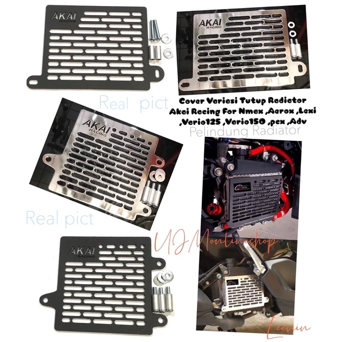 AKAI Racing Tutup Radiator Cover Pelindung Radiator Vario 125 ,Vario 150 ,Pcx 150,Adv 150