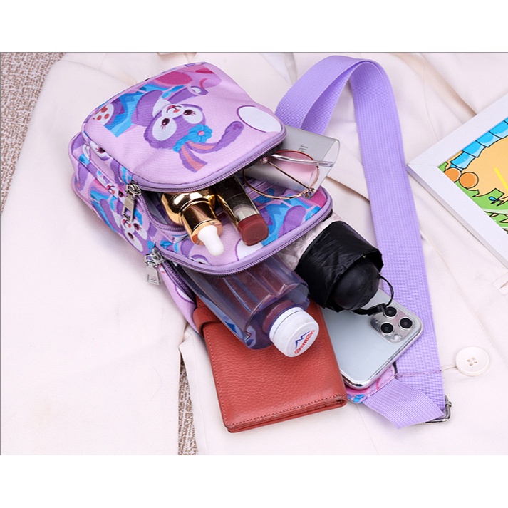 Tas StellaLou Disney Fashion Cewe Kartun Kelinci Tas Gadis Bahu Selempang Lucu