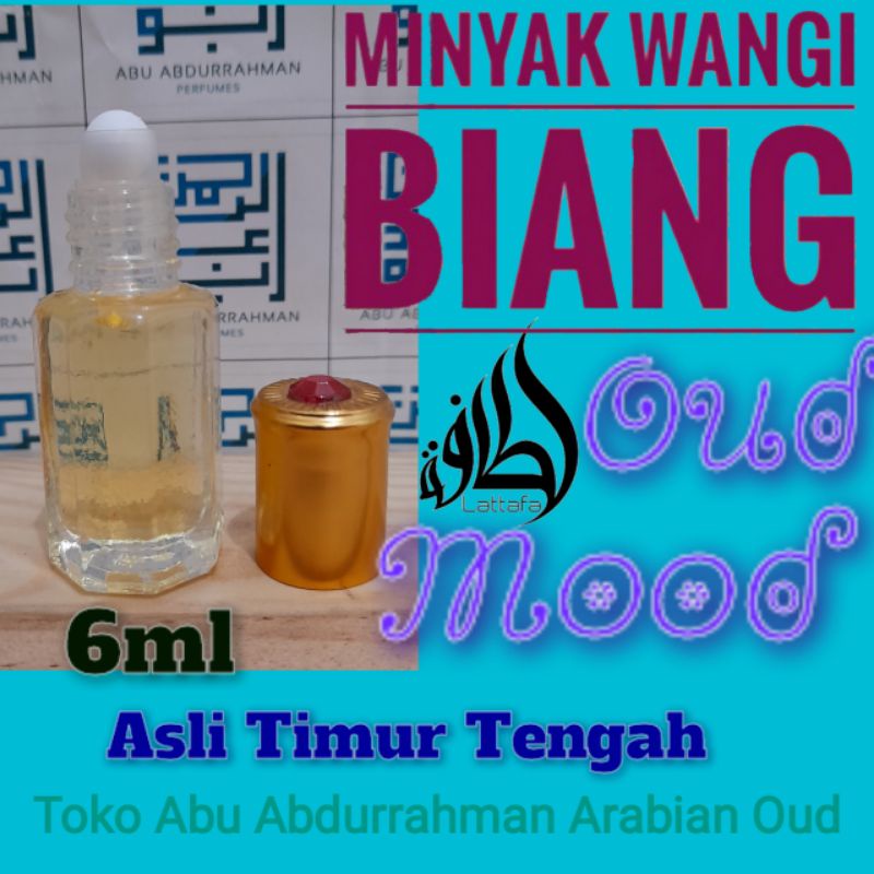 Bibit Parfum OUD MOOD BY LATAFFA 6ml Murni Non Alkohol EMIRAT ARAB