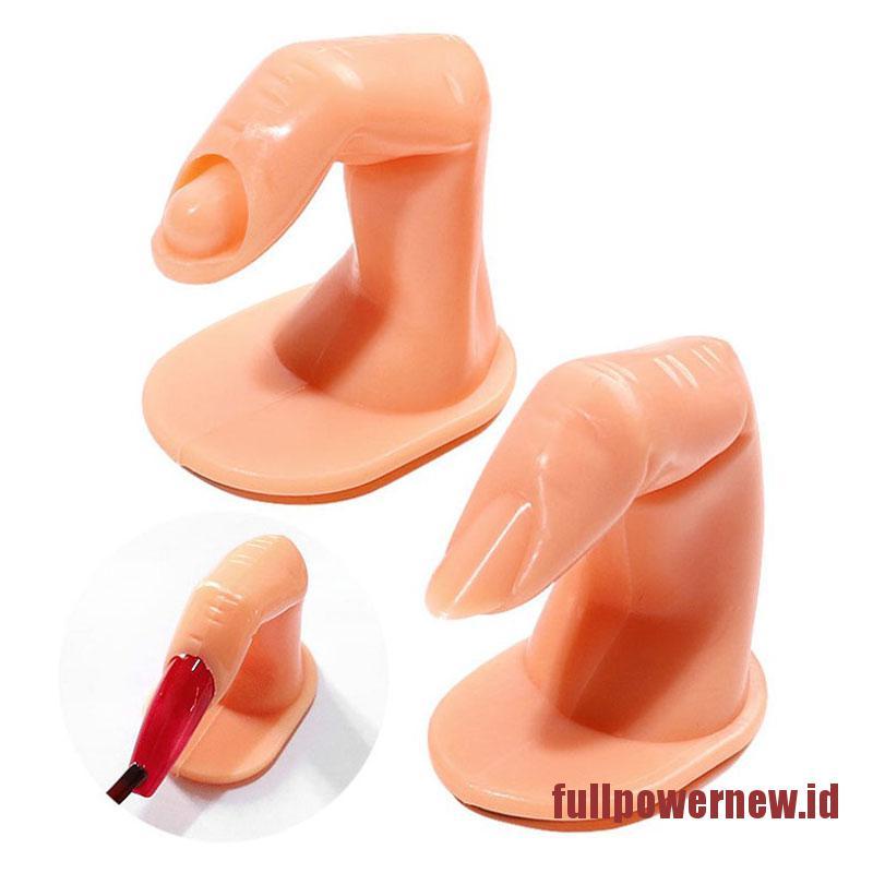 【COD】2pcs Nail Art Practice Model False Finger Acrylic Manicure Training Display Tool