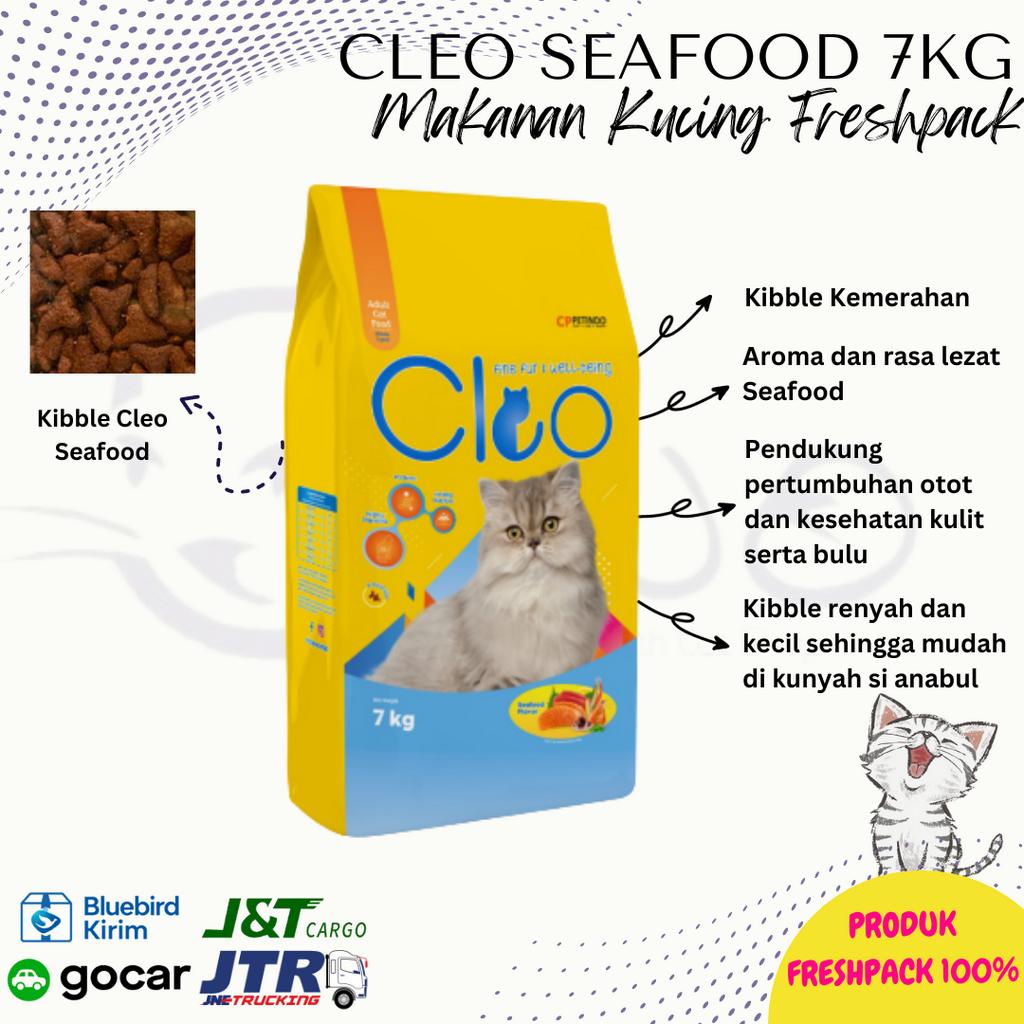 MAKANAN KUCING CLEO SEAFOOD SEA FOOD 7KG 7 KG CATFOOD CAT FOOD