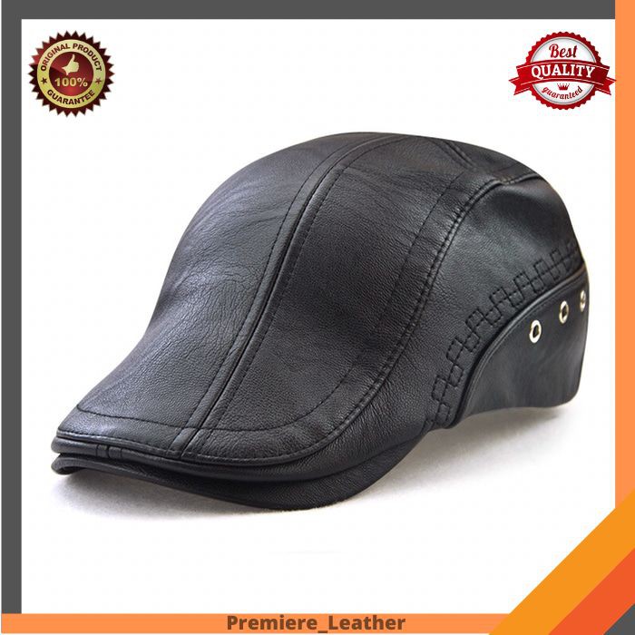 Topi Kulit Model Copet Seniman Topi Kodok Jamont Topi Pria OC318