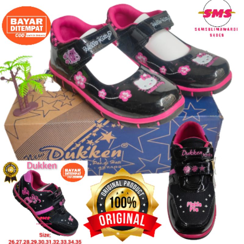 SEPATU DUKKEN  ANAK PEREMPUAN/TK/SD/SEPATU  SEKOLAH DUKKEN ANAK