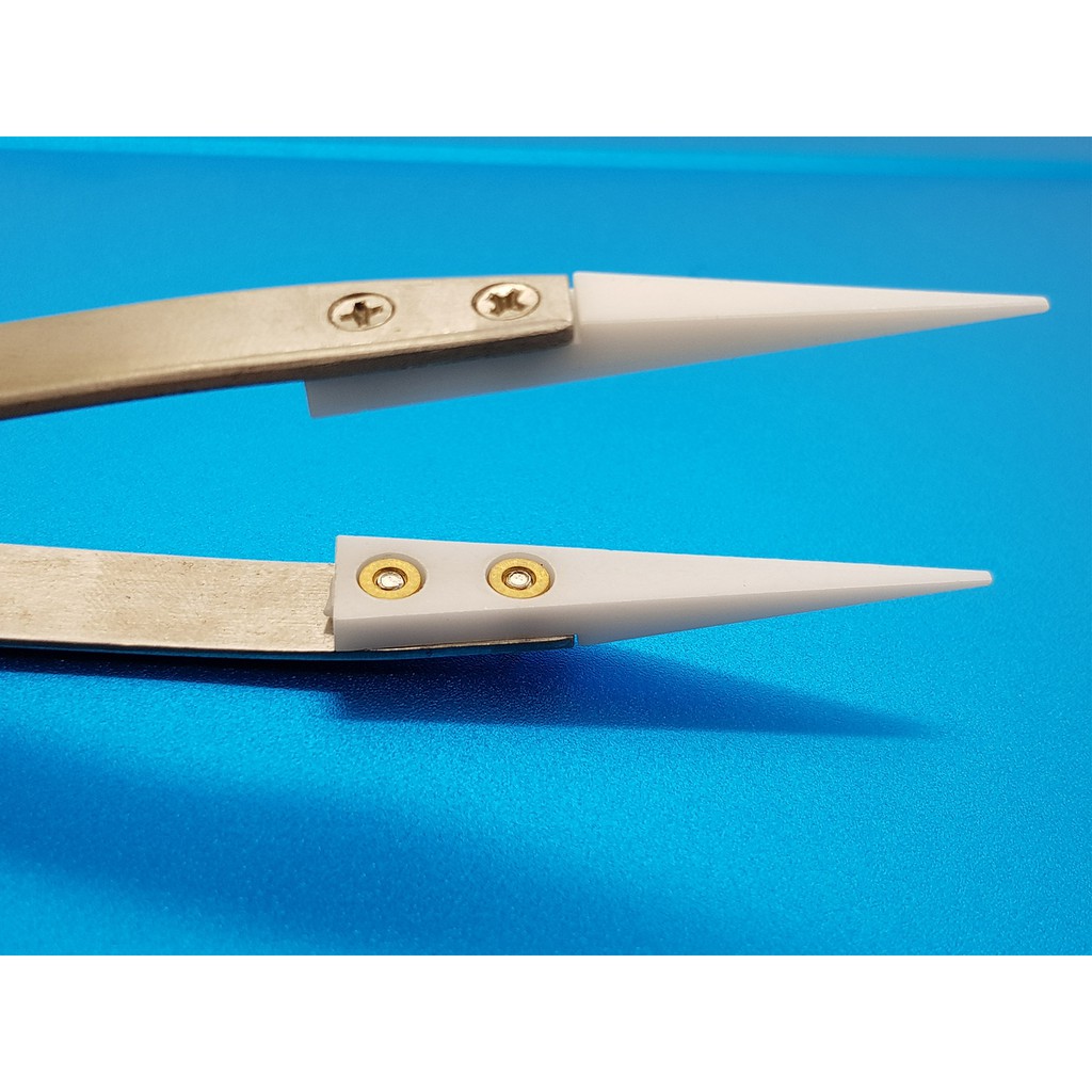 Pinset Keramik Ceramic Tweezer Lurus Vetus