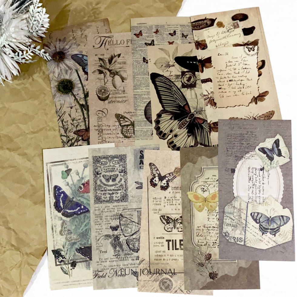 

THE OLD TIMES DECORATION PAPER PACK UNTUK JURNAL JOURNAL PLANNING PLANNER SCRAPBOOK DIY