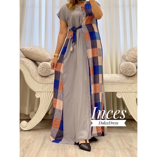 Daster Arab DOLCE INCES Original Label Dress Rayon Super-AMRINA: SILVER