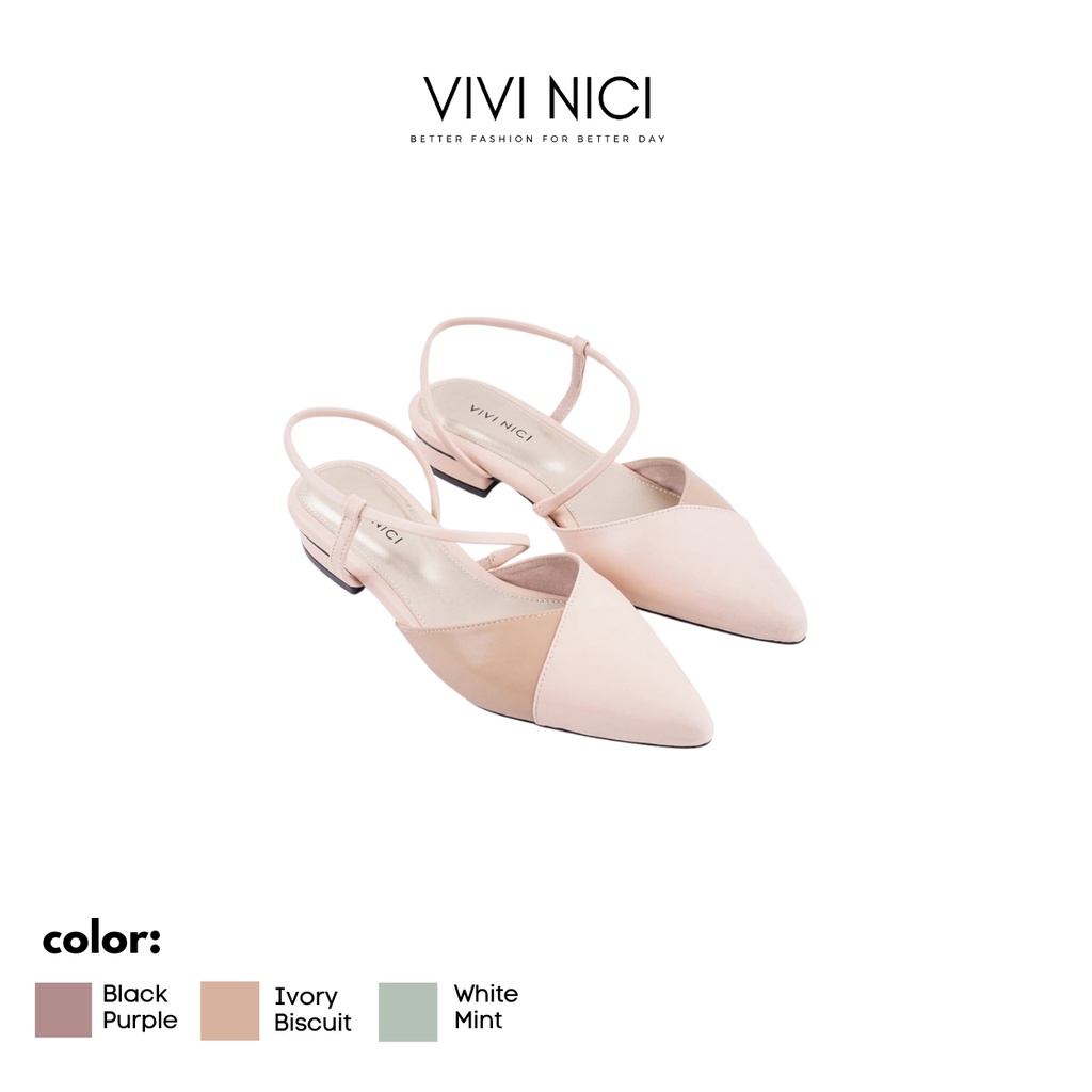 Vivi Nici - Auristela Sandal Mules Hak 3 Cm-4