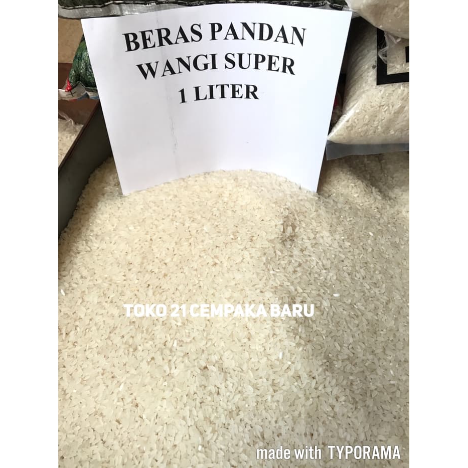 

Beras Pandan Wangi Super 1 Liter | Asli Putih Enak Murah 1Liter 1L 1 L