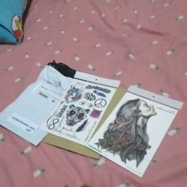 New Catalog Tato Tatto Temporary Temporer Sticker Stiker Seri Lc 21x15cm Yup Order