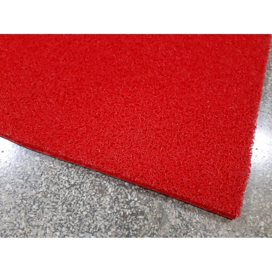 Keset Mie Bihun PVC 40x60 Red, Karpet Anti Slip, S Mat, Kamar Mandi-2