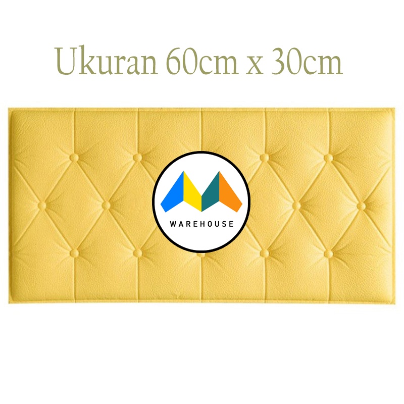 MW Wall paper 3D Foam Wallpaper Headboard Gold Dinding Busa Stiker Wall Foam Dinding Head Wall Stick