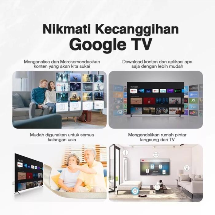 [KURIR TOKO] TCL 50A30 50 inch Google Smart TV Digital DVBT2 4K UHD