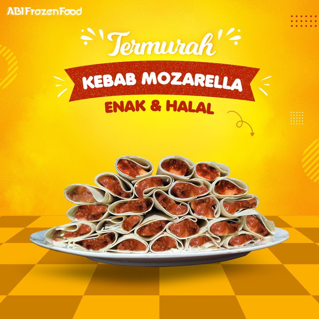 

Kebab Frozen Mini Full Beef Mozarella Makanan Beku