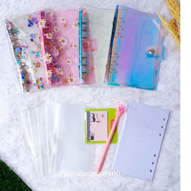

Langsung Beliii.. Paket binder sinking fund / binder A6 / binder sequin binder daisy binder polos binder hologram / ziplock / zipper pocket