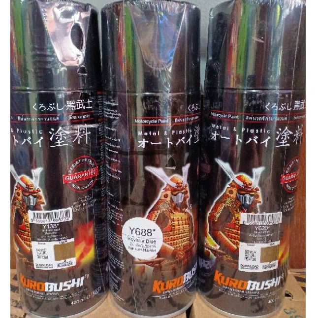 Pilok Pilox Samurai Paint One Star / 1 Bintang Brilliant Red, New Green &amp; Moviestar Blue (400ml)