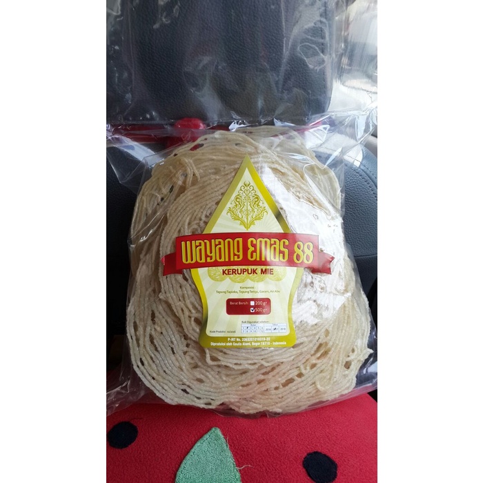 

MURAH Kerupuk Mie Bogor Wayang Emas 88 (Mentah)