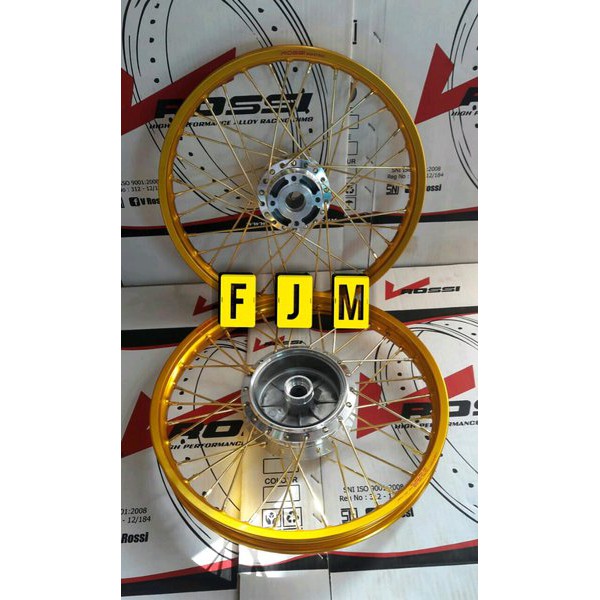 Velg velk variasi ukuran 17-140 merk v.rossi jari2 gold untuk jupiter z burhan-jupiter mx