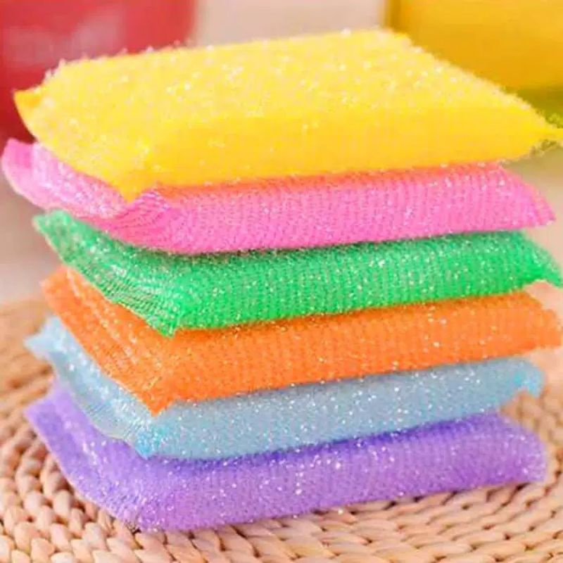 Spons Cuci Piring Sponge Warna Warni Spon Pelangi