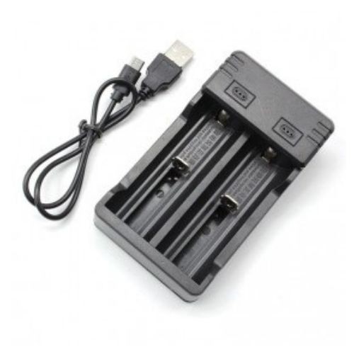 Charger Baterai 2 Slot LED Display USB  For Universal 18650 EBL 111107