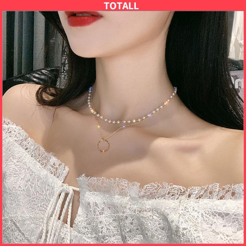 COD Kalung Mutiara Imitasi Untuk Wanita-Totall