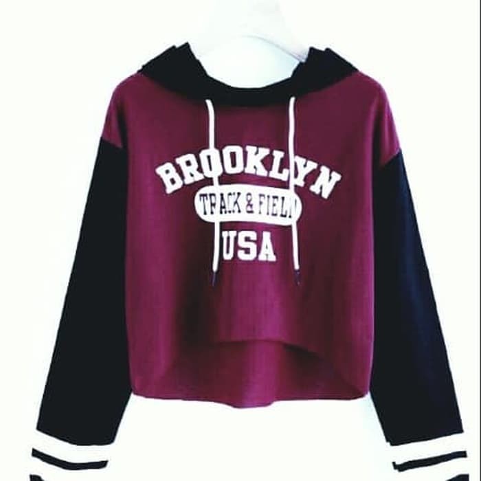 Baju Atasan Sweater Hoodie Brooklyn K-Pop Korean