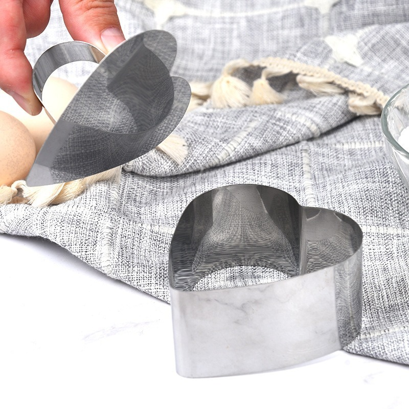 Ready stock Stainless Steel Round Cake Molds / Square Dessert Mousse Cake Ring Mold