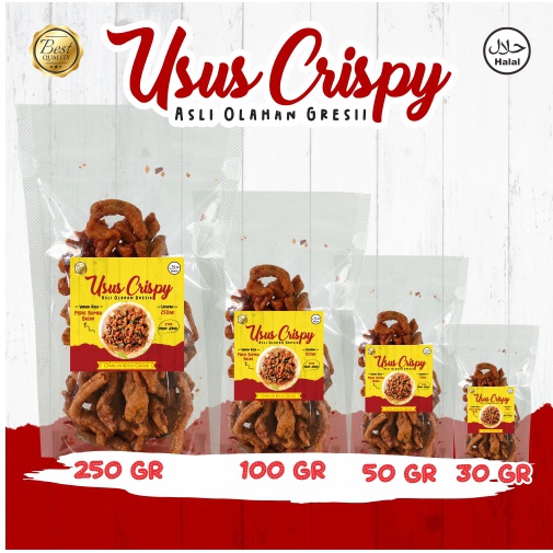 Jual Viral Usus Crispy Ayam Ndower Pedas Daun Jeruk Bumbu Basah Cemilan