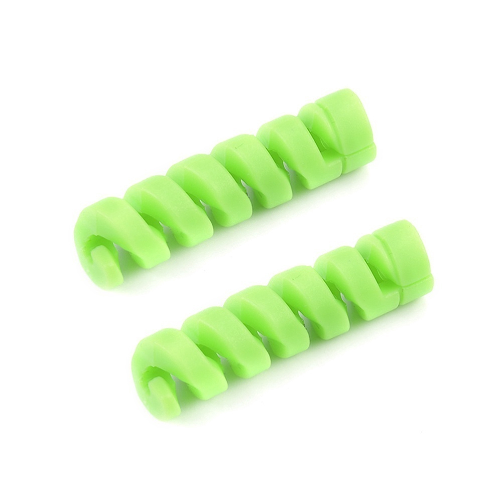 【TERSEDIA &amp; COD】1 Pair dari Kabel Data Pelindung Set Anti-Break, Lucu Spiral Telepon Pengisian Kabel Penutup Perlindungan Data # 261141322