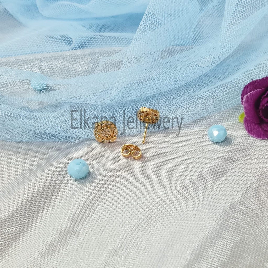 ANTING GIWANG MOTIF GOLD Perhiasan super berkelas fashion korea anti karat dan anti luntur