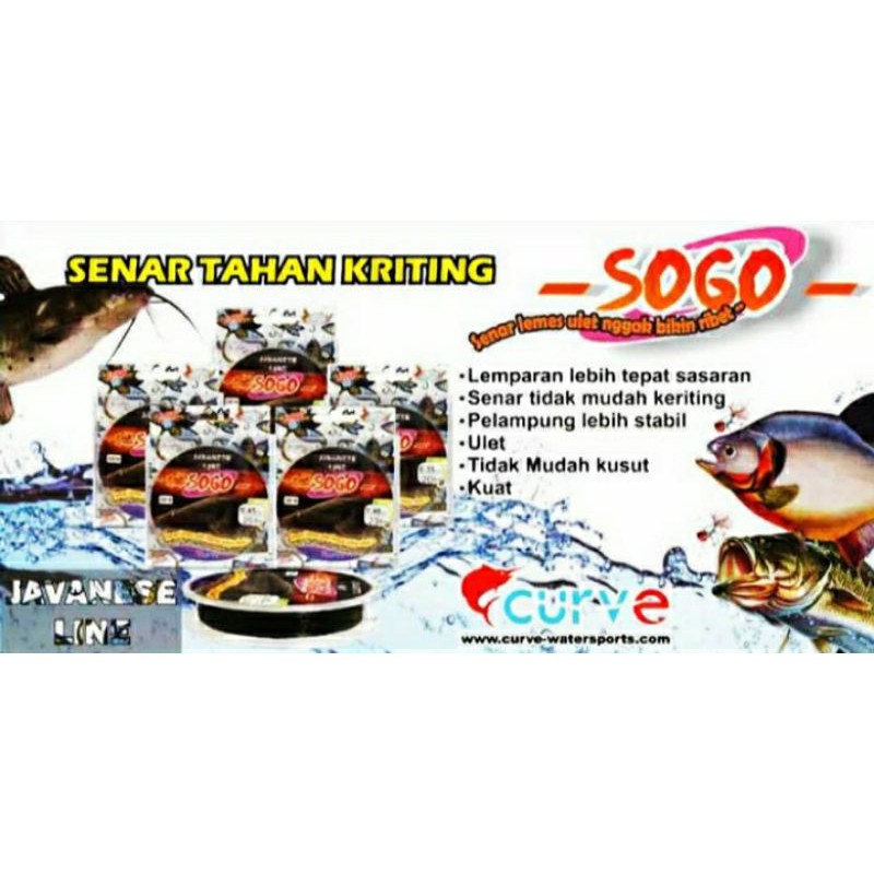 Senar CURVE SOGO | MONOFILAMENT 100M