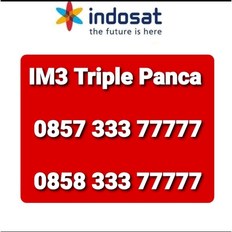 IM3 CANTIK TRIPLE PANCA 085733377777,085833377777