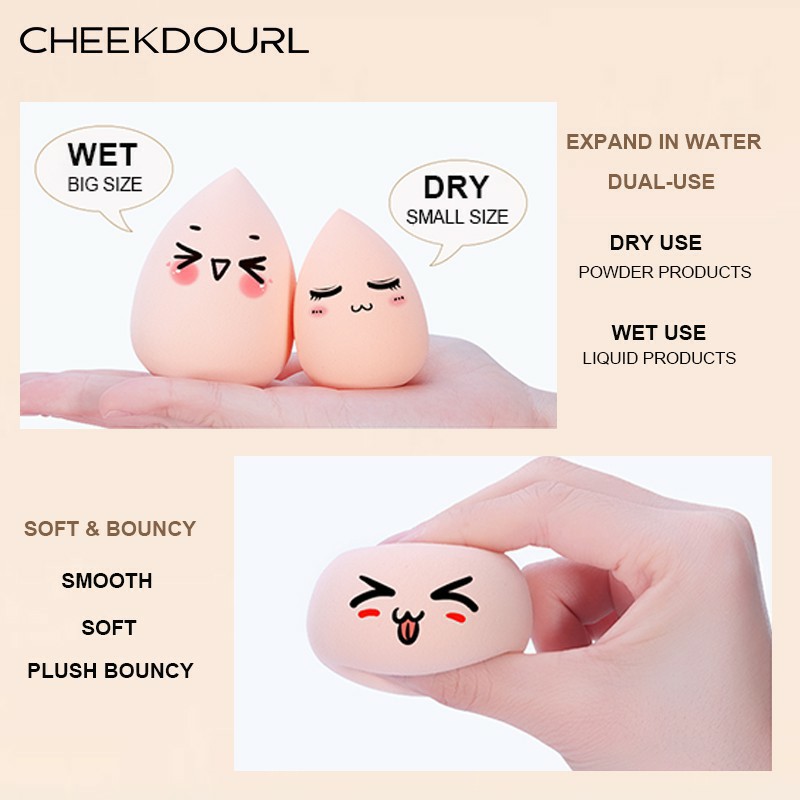 Sponge Beauty Blender (dijamin mengembang) Soft Puff / Good Quality+tabung Mika